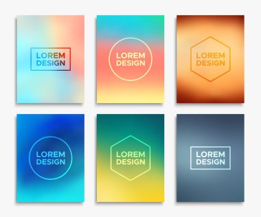 Broşür el ilanı düzenleri A4 boyutunda. Vektör afiş