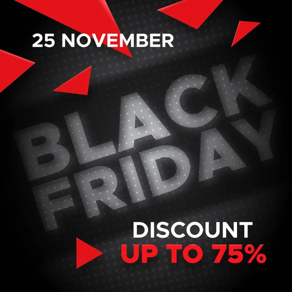 Black Friday bannière promo fond vectoriel — Image vectorielle