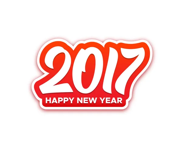Z życzeniami szczęśliwego nowego roku 2017 wektor — Wektor stockowy