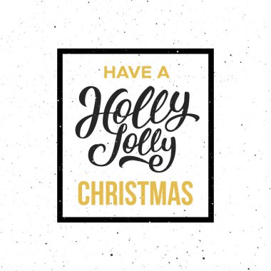 Holly Jolly Noel var. Vektör çizim