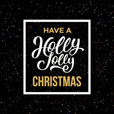 Holly Jolly Noel var. Vektör çizim