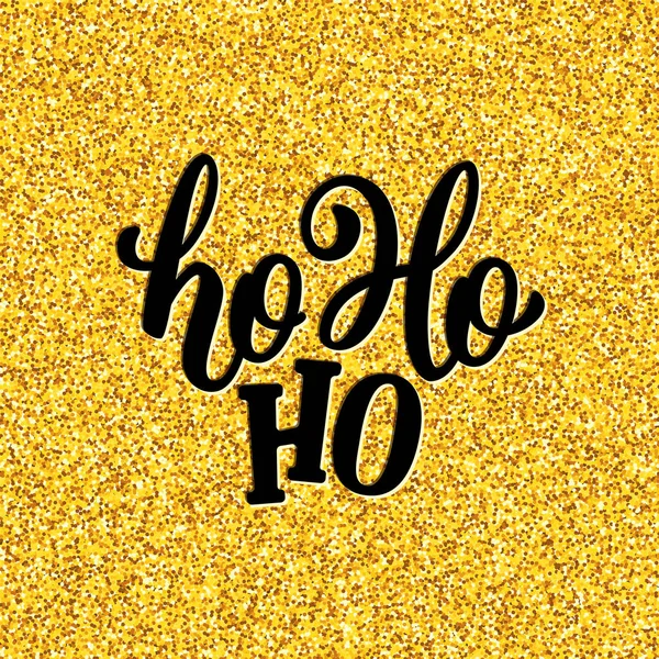 Хо-Хо-Хо буквы для рождественской открытки — стоковый вектор