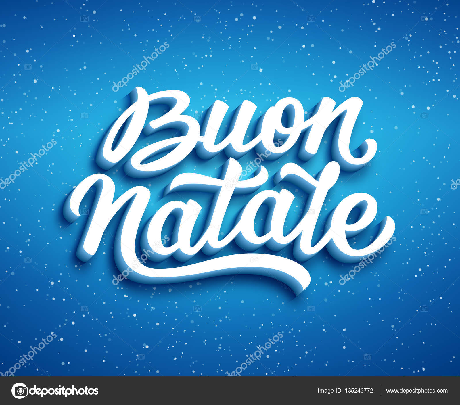 Buon Natale Lyrics In Italian.Buon Natale Text Christmas Greeting Card Design Stock Vector C Astartu 135243772