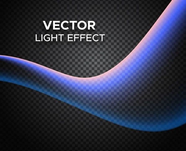 Vector light effect on checkered background — Stock Vector