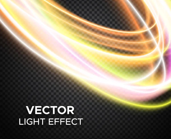 Effet de lumière vectorielle sur fond damier — Image vectorielle