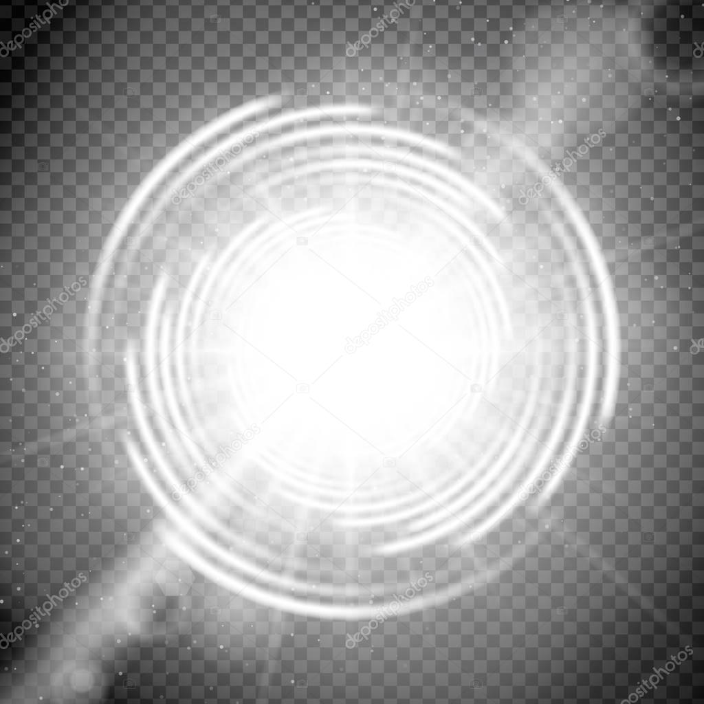 Vector cosmic light effect with trasparency