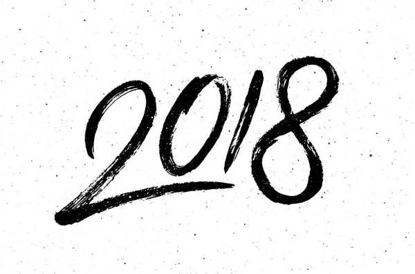 Caligrafía para 2018 Año Nuevo del Perro — Vector de stock