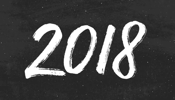 Bonne année 2018 carte de vœux vectorielle — Image vectorielle