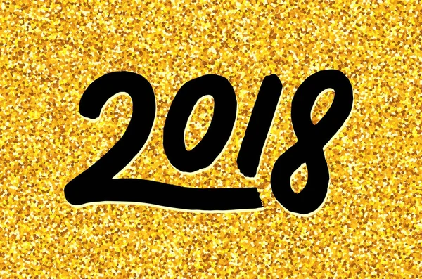 Hat sanatı ile yeni yıl 2018 tebrik kartı