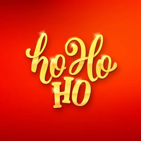 Carte de vœux vectorielle de Noël Ho-Ho-Ho — Image vectorielle