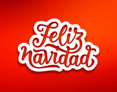 Feliz Navidad modern kaligrafi yazı