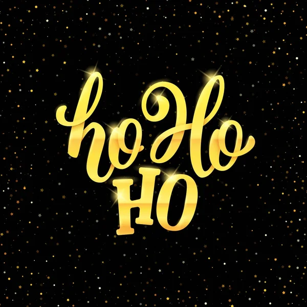 Tarjeta de felicitación vector de Navidad Ho-Ho-Ho — Archivo Imágenes Vectoriales