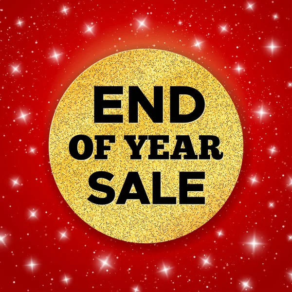 End of Year Sale vector promotion banner — Stock Vector