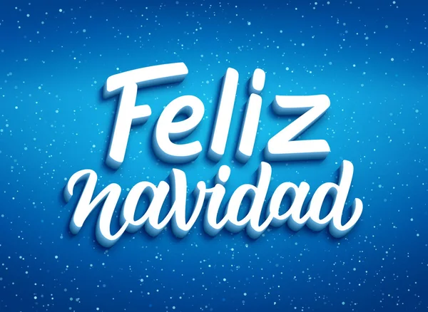 Feliz navidad typografie. Veselé vánoční přání — Stockový vektor