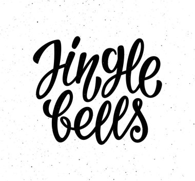 Jingle Bells vektör kaligrafi yazı metin