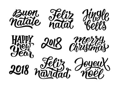 Noel ve yeni yıl 2018 dekorasyon için tırnak