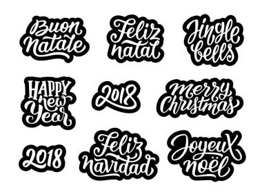 Noel ve yeni yıl 2018 dekorasyon için tırnak