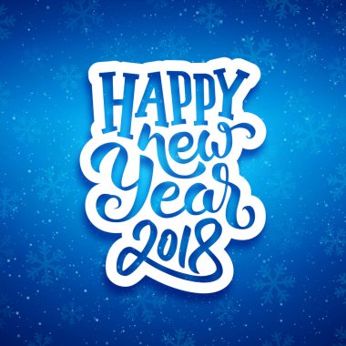 Mutlu yeni yıl vektör tebrik kartı tasarımı