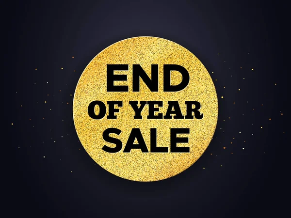 End of Year Sale vector promotion banner — Stock Vector