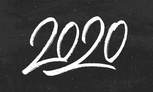Šťastný Nový rok 2020 vektorové přání — Stockový vektor
