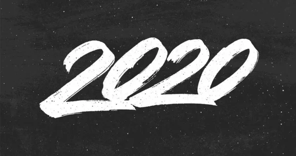 Векторная открытка с новым 2020 годом — стоковый вектор