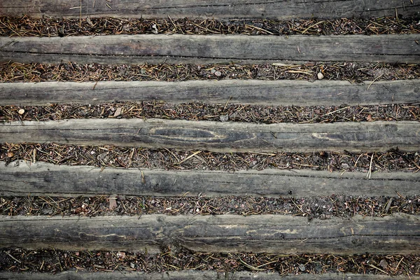Vintage texture de plancher en bois vue de dessus — Photo