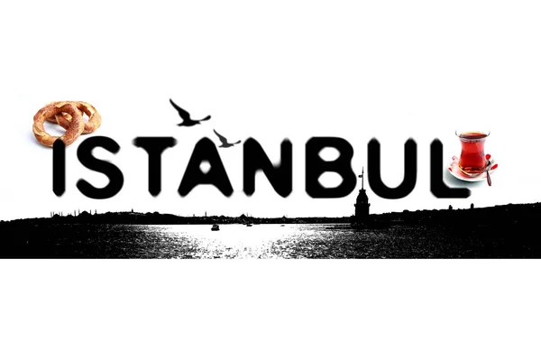 Istanbul noir concept logo — Photo