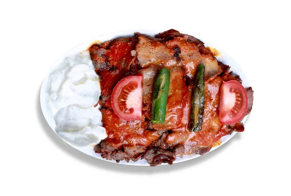 Kebap mit Joghurt — Stockfoto