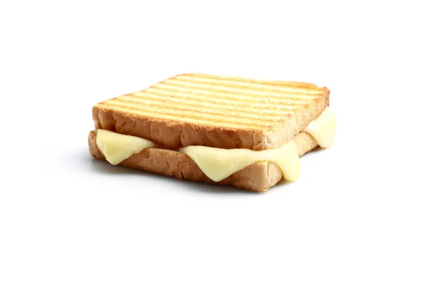 Turkish Toast Cheddar White Background — Stock Photo, Image