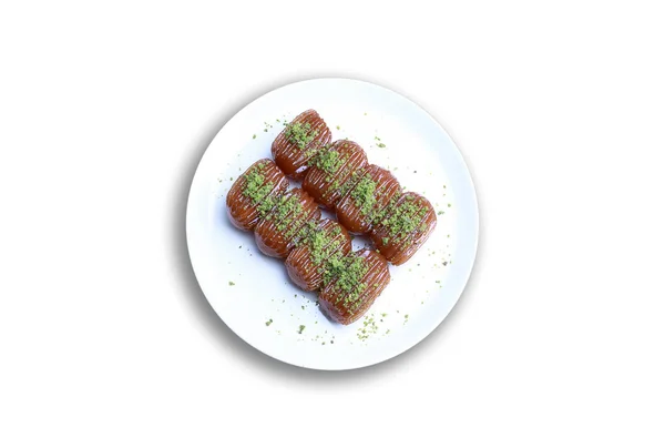 Tulumba ist eine türkische Süßspeise — Stockfoto