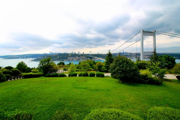 Otagtepe Festzelthügel Auf Der Asiatischen Seite Istanbuls Blick Auf Den — Stockfoto