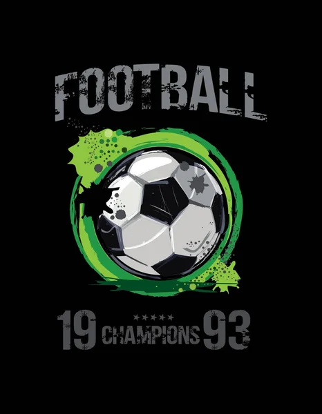 Football design- vector illustration for t-shirt — Stock Vector