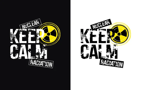 Radyasyon kavramı. Vektör çizim t-shirt için