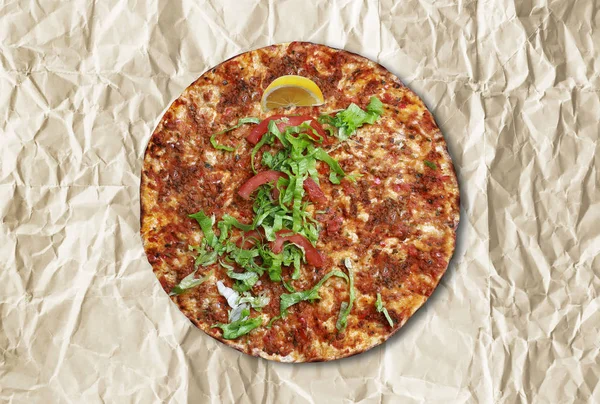 Turco lahmacun crocante — Fotografia de Stock