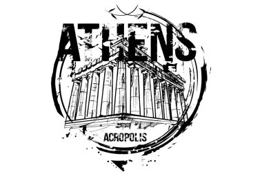 Akropolis. Atina, Yunanistan şehir tasarım.