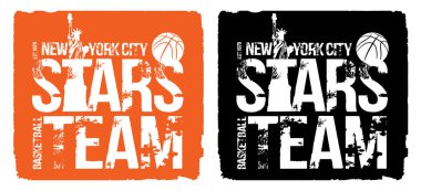 Basketbol tasarım-vektör çizim t-shirt için