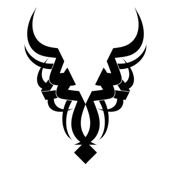 Taurus design tetování. — Stockový vektor