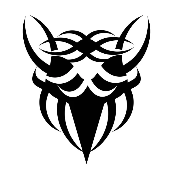 Diseño de tatuaje de lobo salvaje . — Vector de stock