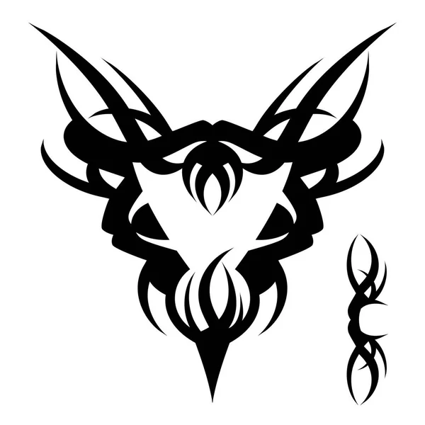 Conception de tatouage loup sauvage . — Image vectorielle