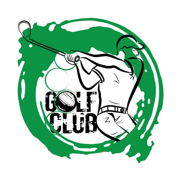 Club de golf — Vector de stock