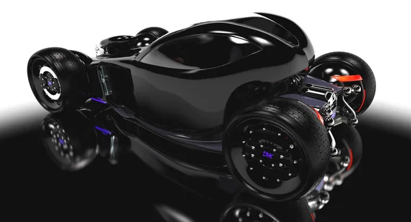 Black electric concept car — Stock Photo, Image