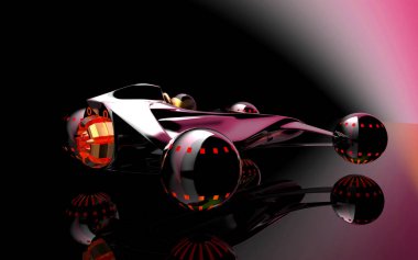 uçan bir taşıma 3D görselleştirme