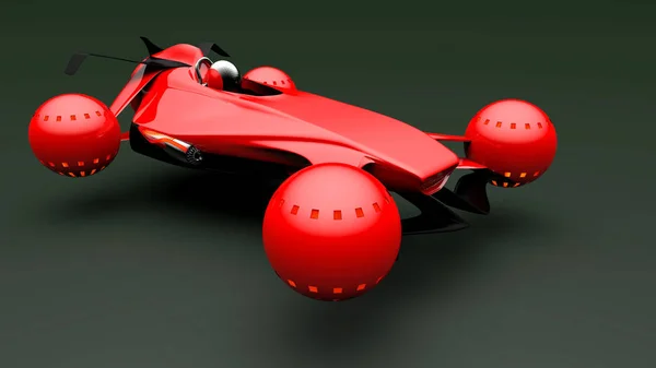 uçan bir taşıma 3D çizim