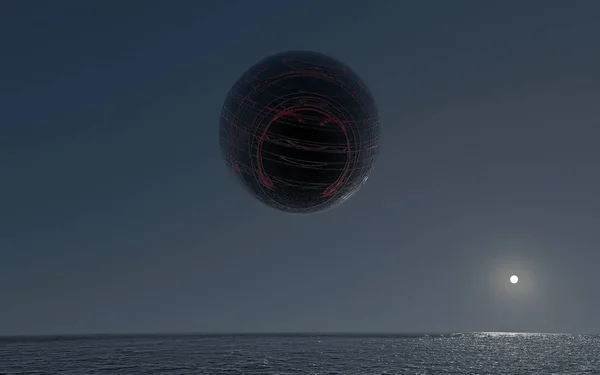 gemi gezegenin yüzeyine yukarıda