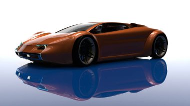 Hafif arka planda izole edilmiş bir Limbo LP2020 spor arabanın 3D tasviri olabilir. Gerçekte yok, ticari bir marka değil.