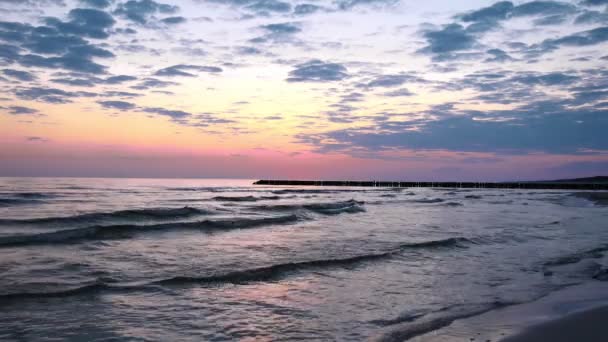 El mar Báltico al amanecer — Vídeo de stock