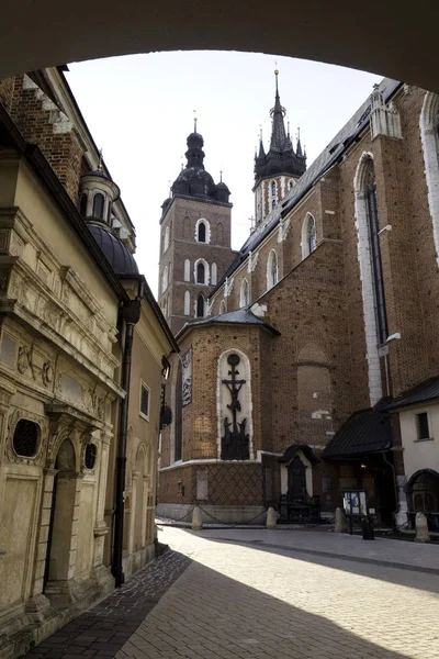 Kostel Panny Marie v Krakově — Stock fotografie