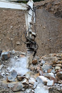 Taş ocağı rock atık hazırlanması
