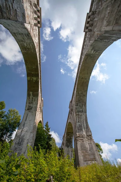 Railway viaducts in Staczyki — Stock Photo, Image