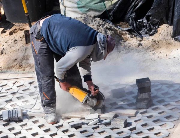 Kesim Arnavut kaldırımlı el makine